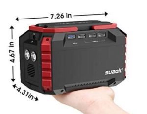 Suaoki portable power station size